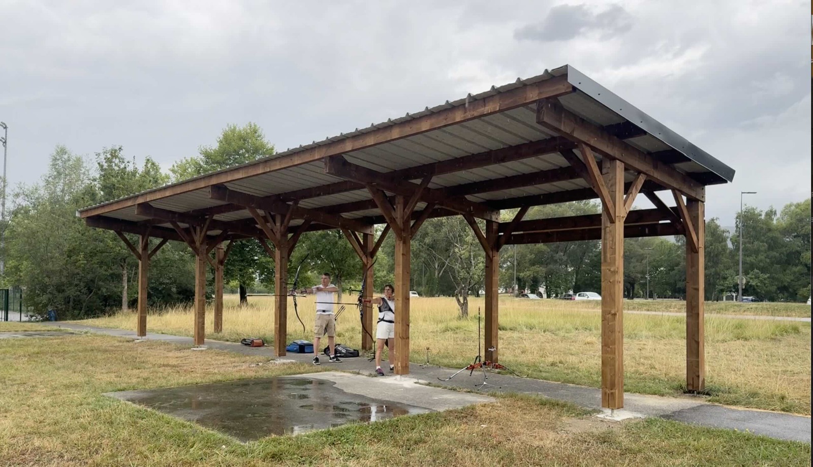 Inauguration du pas de tir couvert du Divonne Arc Club