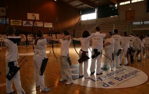 Romain et Elisabeth tout à leur tir.